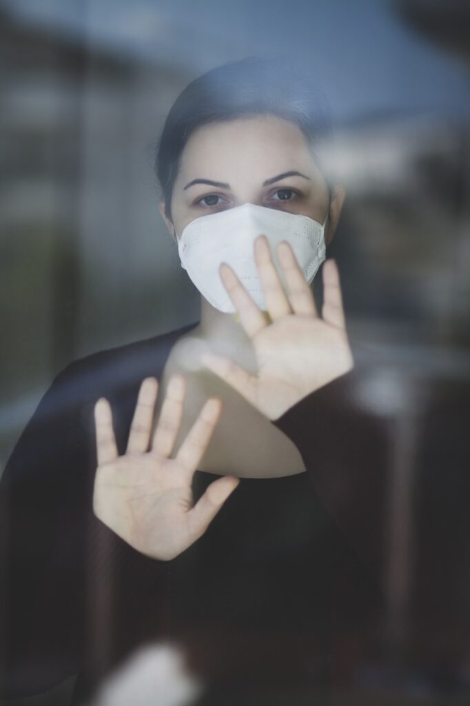 woman, mask, medical mask